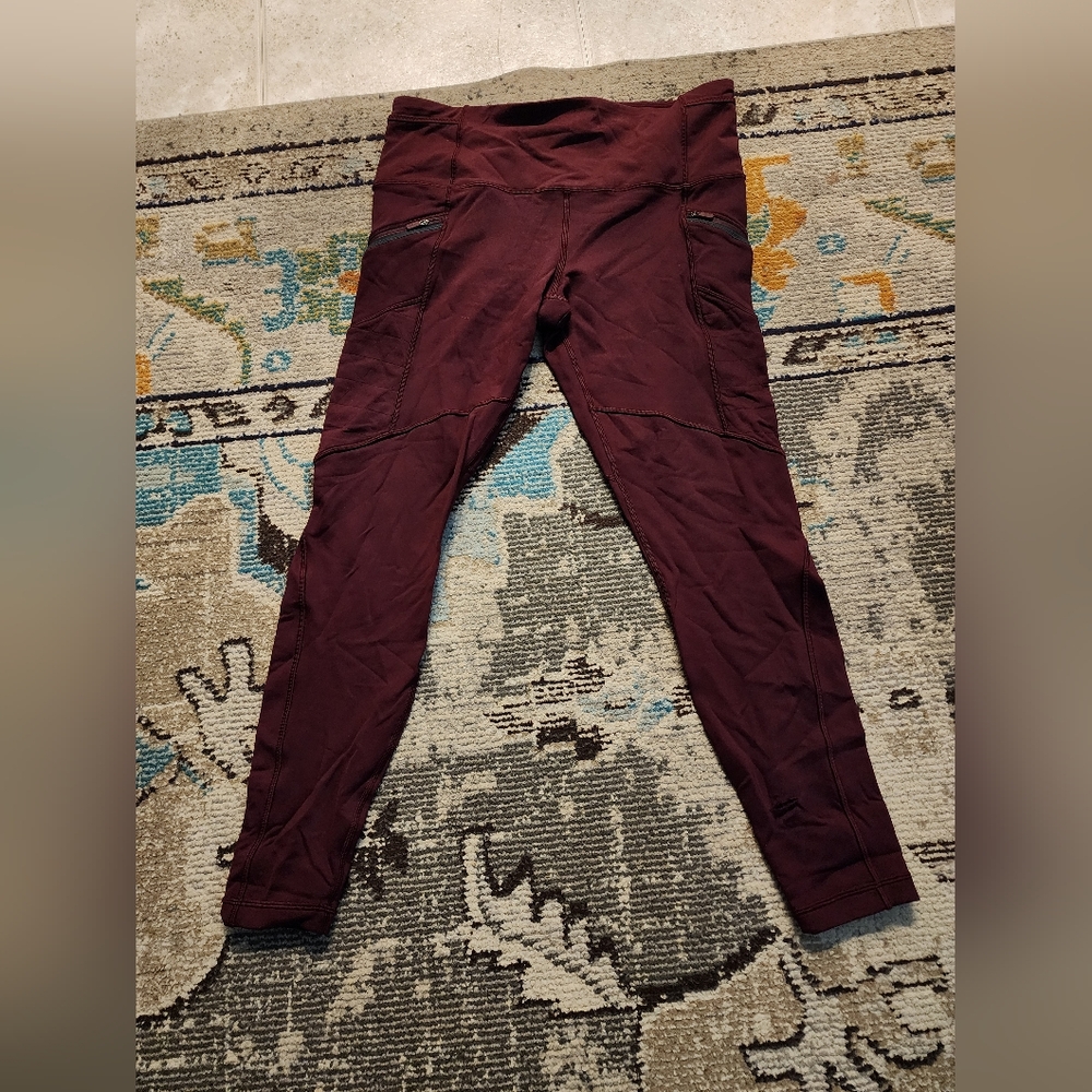 Lululemon Maroon Leggings